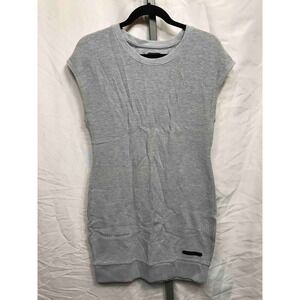 Under Armour Women Gray Sleeveless Cutout Back Sweatshirt Dress Size Medium